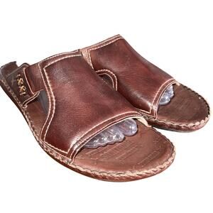 Pikolinos Men's Sz 11.5M Olmo Men’s Leather Slide Sandals